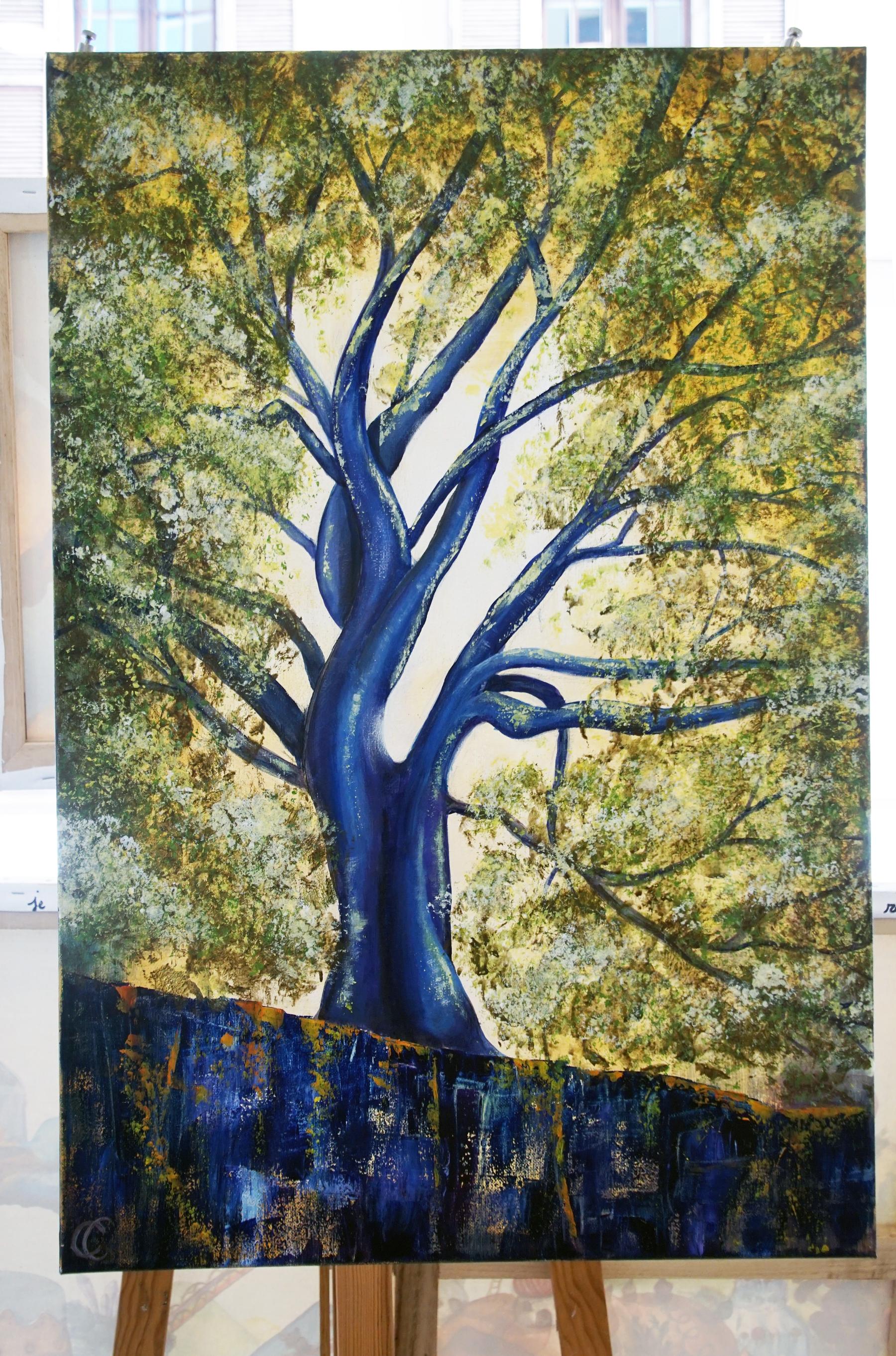 Arbre bleu